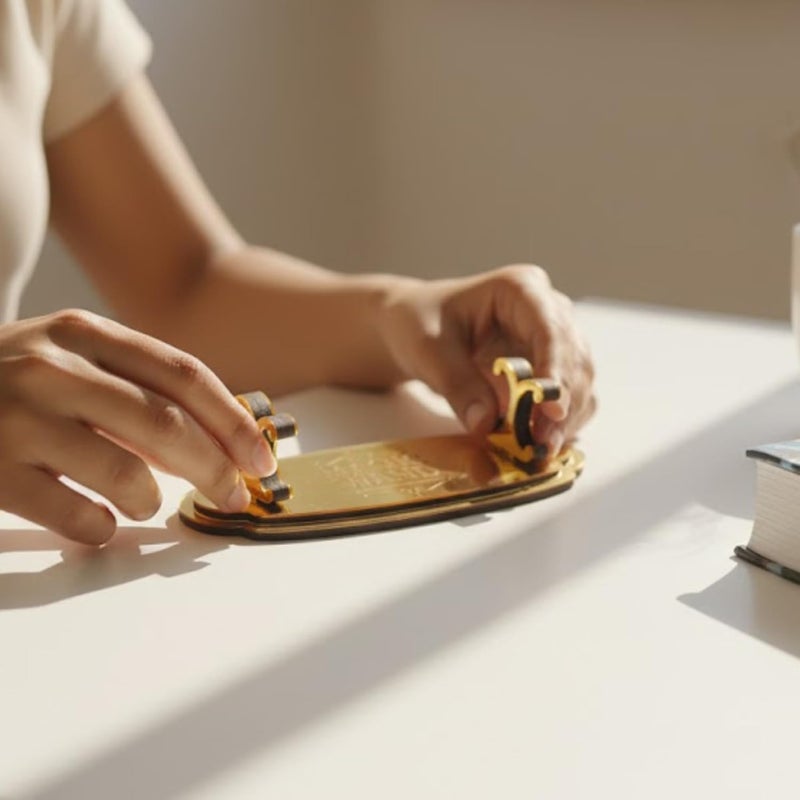 Fusked Magic Wand Stand - Gold Finish Display Stand for Magic Stick - Image 5